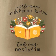 Jestli mám otevřenou knihu, tak vás neslyším