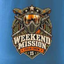Víkendová mise vintage paintball odznak