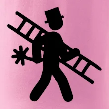 Kominík logo + nápis na zádech