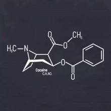 Molekulární struktura Cocaine Kokain