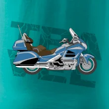 Cestovní motorka Amerika modrá