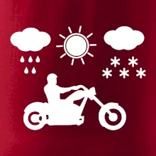 Motorkář za každého počasí - chopper