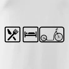 Eat sleep koloběžka velké a malé kolo