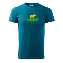 Kapybara na krokodýlovi (Moňas) Kapybara na krokodýlovi (Moňas)