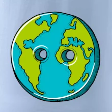 Planeta země knoflík (Pecka design)