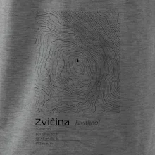 Zvičina - vrstevnice v obdélníku