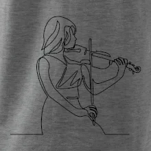 Houslistka jedním tahem