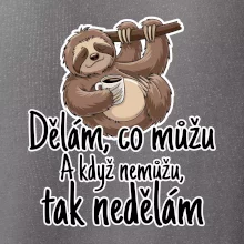 Dělám, co můžu. A když nemůžu, tak nedělám.