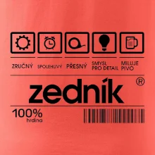 Čárový kód zedník