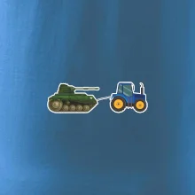 Ukrajinský traktorový pluk ulovil tank Ukrajinský traktorový pluk ulovil tank
