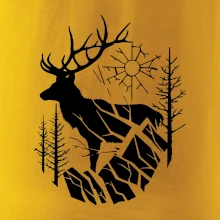 Jelen v lese křivky