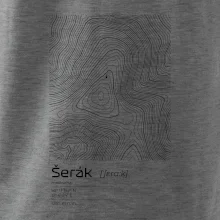 Šerák - vrstevnice v obdélníku