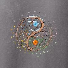 Yin & Yang strom - zima, léto Yin & Yang strom - zima, léto