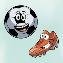 Parové triko - Kopačka a míč