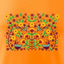 Folklor - barevně kvetiny obdélník