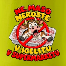 Maso neroste v igelitu v supermarketu
