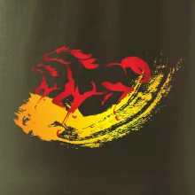 Dva běžící koně