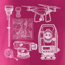 Geodet teodolit dron