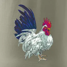 Kohout kreslený bílý