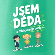 Děda a jeho parta (obrázky a jména vnuků)