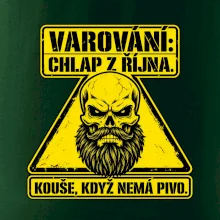 Varování chlap z října kouše když nemá pivo