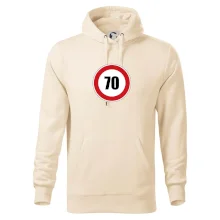 Dopravní značka - omezení rychlosti 70