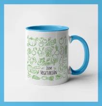 Jsem vegetarián - zelenina ve čtverci