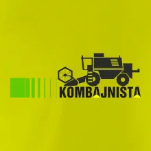 Kombajnista zelená a žlutá