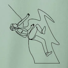 Lezec na skále jedním tahem