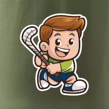 Ikona pozemní hokej kluk