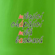 Milující chápající milá laskavá