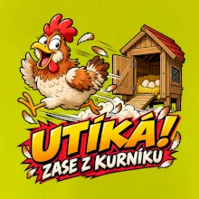 Útěk slepice z kurníku