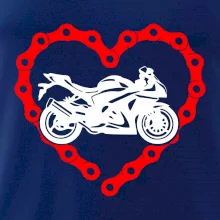 Moto srdce řetěz - supersport