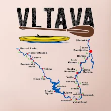 Mapa řeky Vltavy