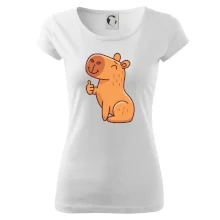 Kapybara s palcem nahoru