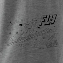 Skokan na lyžích černý obrázek FLY