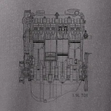 Motor Škoda/ VW 1.9L  TDI ze předu