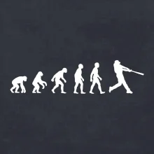 Evoluce baseball pálkař odpal