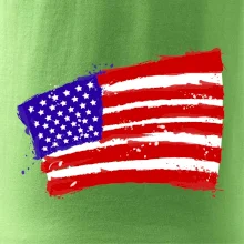 Americká vlajka ohnutá