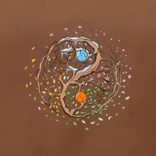 Yin & Yang strom - zima, léto