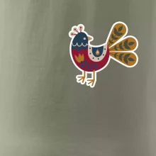 Folklor na prsu slepice