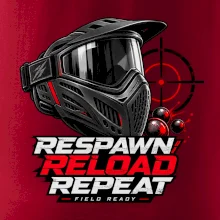 Paintballová maska respawn reload repeat