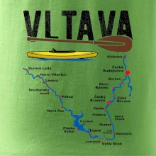 Mapa řeky Vltavy