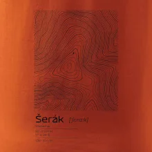 Šerák - vrstevnice v obdélníku