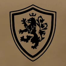 Český lev erb na prsu a na zádech