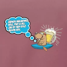 Žádnou malinovku, ale pivo