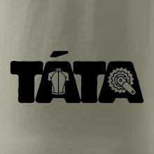 Táta nápis - cyklista