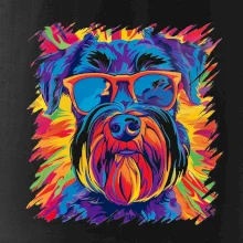 Knírač barevný styl 70s