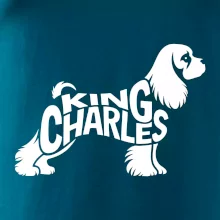 Kavalír king Charles španěl nápis v těle