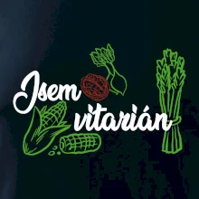 Jsem vitarián - nápis Jsem vitarián - nápis